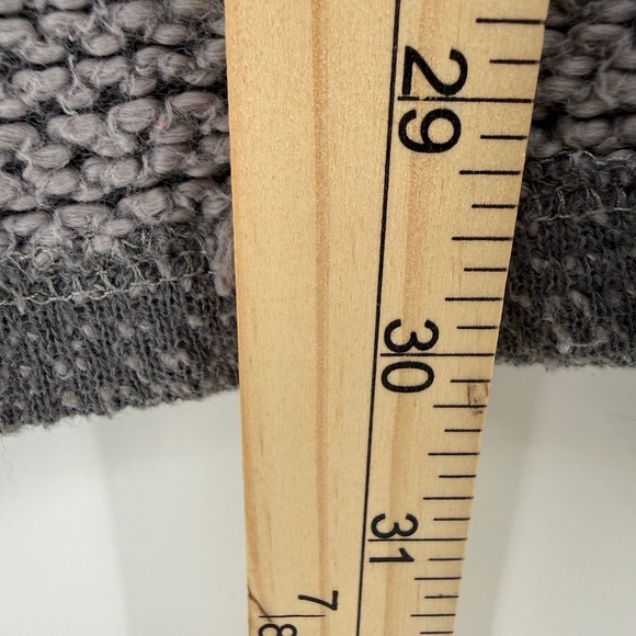 JADELYNN BROOKE Gray Knit Quarter Zip Pullover Sweatshirt with pink trim XL - Picture 7 of 9